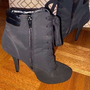 Black Stiletto heel ankle boots